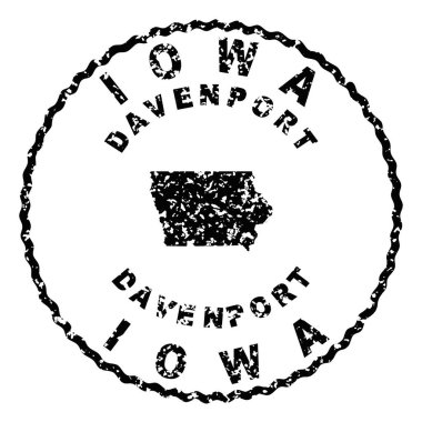 Iowa Davenport Yuvarlak Harita Tasarımı