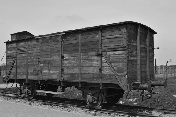 Deportation Wagon Auschwitz Birkenau Auschwitz Birkenau — Stock Photo, Image