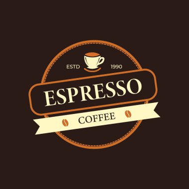Klasik tarzda bir logo, 1990 yılında kurulan bir kahve fincanı içeren bir espresso tasarımı sergiliyor. Markalarını minimalist bir dokunuşla geliştirmek isteyen kafeler için ideal..