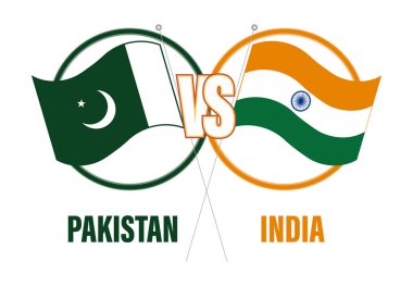Pakistan - Hindistan Bayrak Vektörü, Ulusal Rekabet Tasarımı logo şablonu