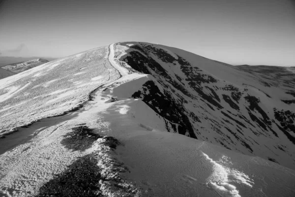 Paisaje Montañoso Región Los Cárpatos Durante Invierno —  Fotos de Stock