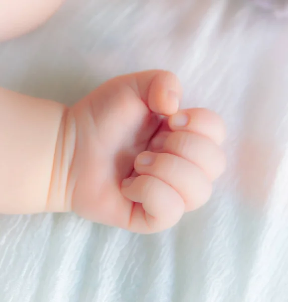 Hand of the baby on a white background — Stock Photo, Image