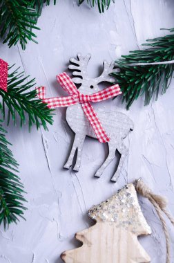 Oyuncaklar, Noel ağacı, simler ve kakao ile Noel düzeni