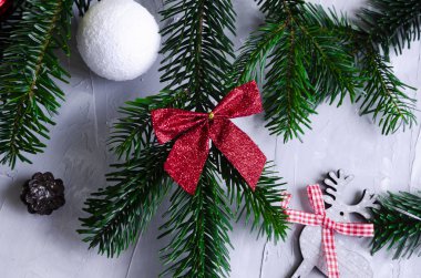 Oyuncaklar, Noel ağacı, simler ve kakao ile Noel düzeni