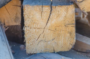 ahşap doku, yakacak odun ve depolama döken