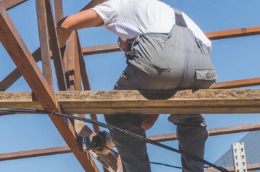 metal çerçeve, açık Çalışanın korur