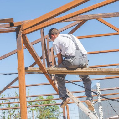 metal çerçeve, açık Çalışanın korur