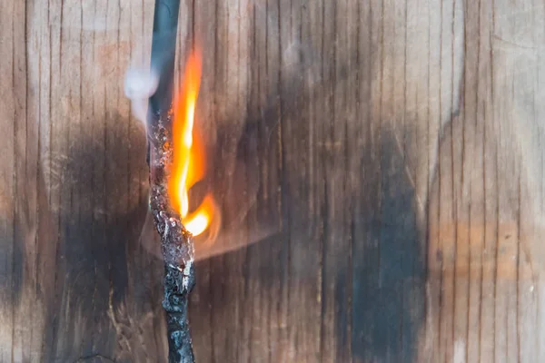 Socket Drát Oheň Kouř Oheň — Stock fotografie