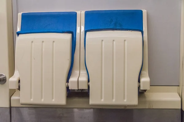 Subway Car People Empty Passengers Seats — Stock Photo, Image