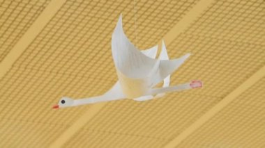  Papier-mache, kağıt paketler asılı tavan ve iplik kuğu