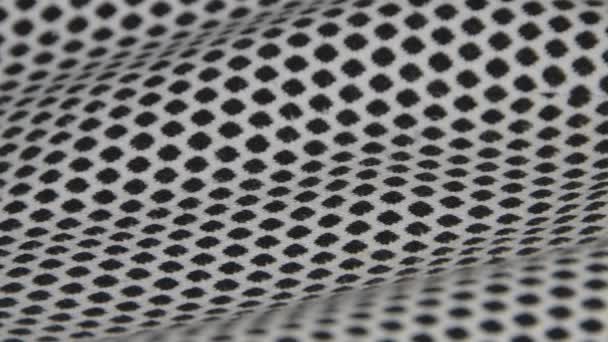 Un tejido bucles costuras textura de cerca — Vídeo de stock