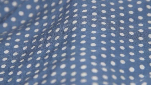 Uma textura de laços de tecido costura perto — Vídeo de Stock