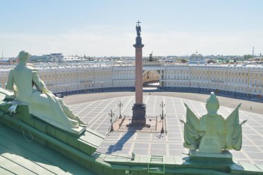 Hermitage 'ın metal yeşil çatısı