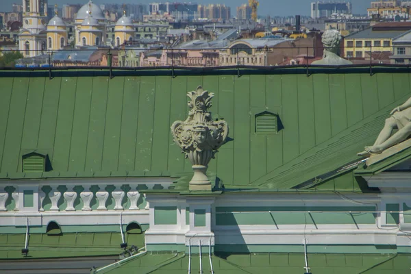 Metal Green Roof Hermitage — Stock Photo, Image