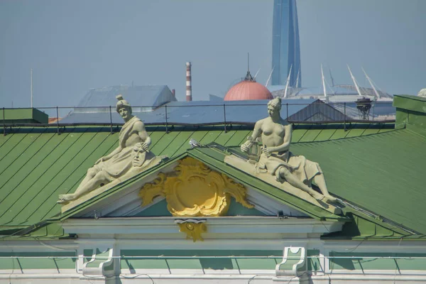 Das Metallbegrünte Dach Der Eremitage — Stockfoto