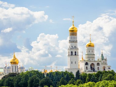  Ivan büyük çan kulesi, Ortodoks Kilisesi Moskova Kremlin içinde. Rusya'nın ünlü ortaçağ landmark.