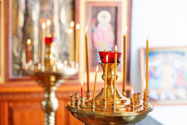 Candleholder Details Orthodox Christian Church Russia — Stock Photo, Image