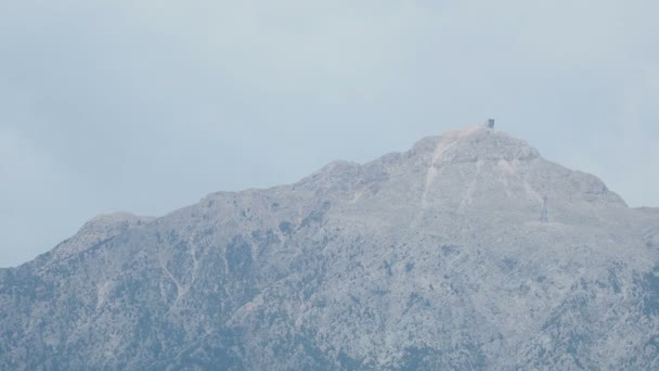 Vue du mont Tahtali depuis les ruines de l'ancienne ville Phaselis. Province d'Antalya, Turquie . — Video