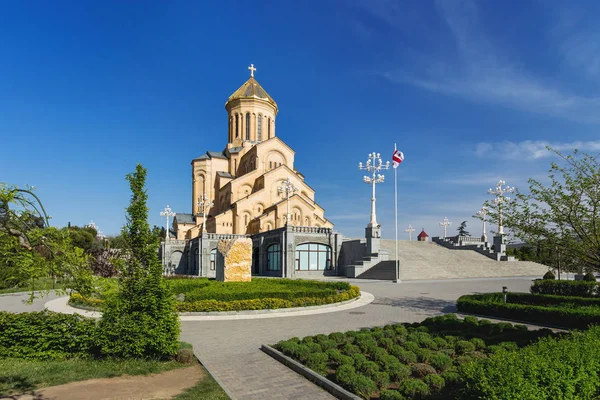 トビリシの聖トリニティ大聖堂 一般にサメバとして知られている ジョージア州 — ストック写真