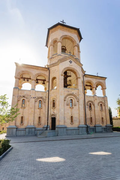 Bell Tower Holy Trinity Cathedral Tbilisi Commonly Known Sameba Tbilisi — Stock Photo, Image