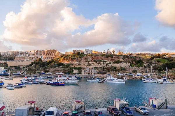 Gozo Malta Febrero 2010 Puerto Mgarr Pequeña Isla Gozo Malta — Foto de Stock