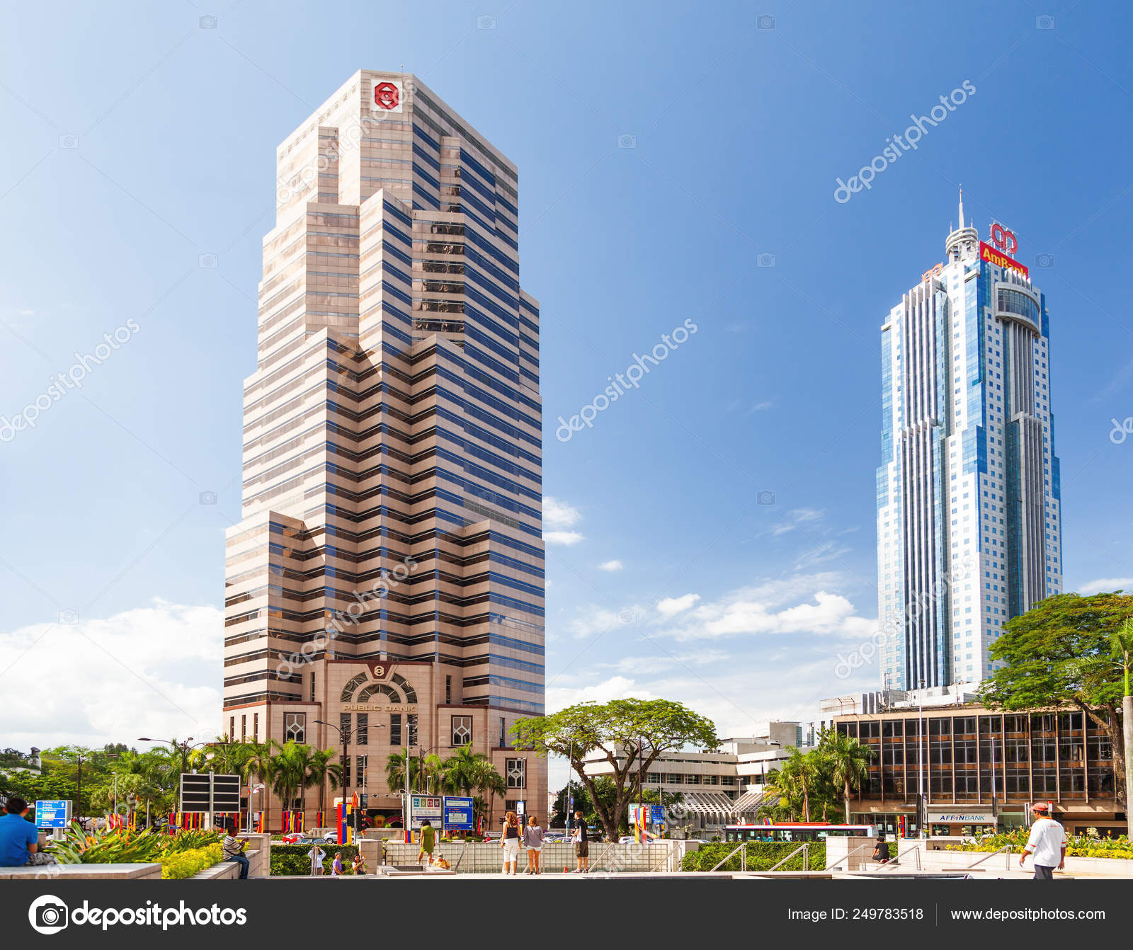 Kuala Lumpur Malaysia February 01 2013 Skyscraper Buildings Of Public Bank Berhad And Ambank Tower Largest Banks In Southeast Asia Stock Editorial Photo C Aksenovko 249783518