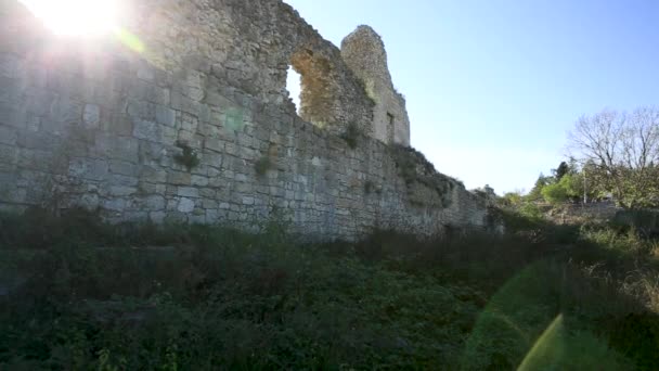 Las Ruinas Chersonesus Ciudad Antigua Griega Cerca Sebastopol Moderno Unesco — Vídeos de Stock