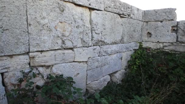 Las Ruinas Chersonesus Ciudad Antigua Griega Cerca Sebastopol Moderno Unesco — Vídeo de stock