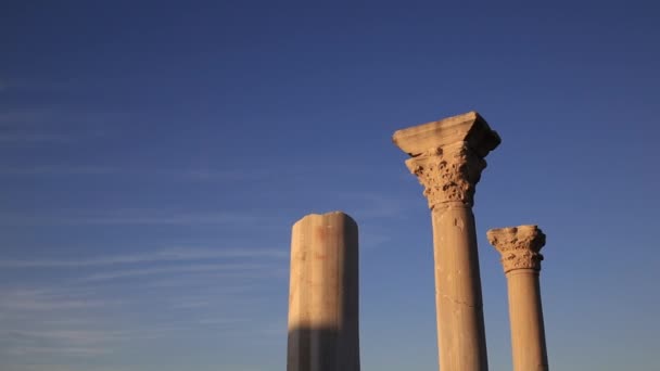 Ruínas Basílica Quersoneso Antiga Cidade Grega Perto Moderna Sebastopol Pôr — Vídeo de Stock