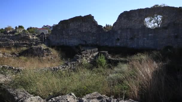 Las Ruinas Chersonesus Ciudad Antigua Griega Cerca Sebastopol Moderno Unesco — Vídeos de Stock