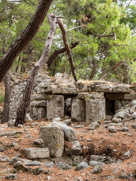 Ruïnes Van Phaselis Griekse Romeinse Stad Aan Kust Van Het — Stockfoto