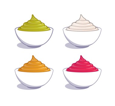 Sosları kaseye daldır.