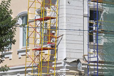 Smolensk, Rusya - 05 Ağustos 2013: Smolensk binanın Oluşturucusu alt resim cephe