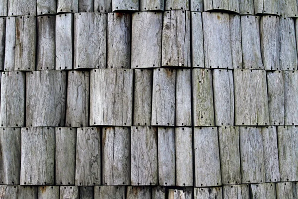 Alte Holzklötze Mit Nägeln Als Hintergrund Oder Textur — Stockfoto