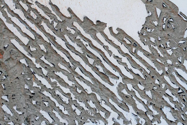 Plâtre Ciment Détruit Par Ciseau Sur Mur Briques Comme Fond — Photo