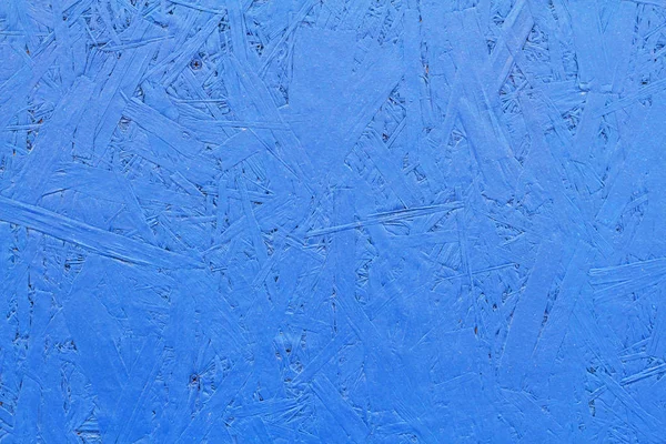 Niebieska Malowana Deska Osb Jako Tło Tekstura — Zdjęcie stockowe
