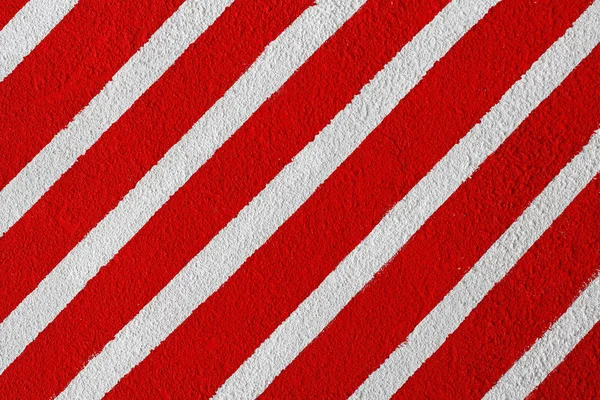 Parede Listrada Pintada Colorida Branca Vermelha Como Fundo Textura — Fotografia de Stock