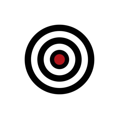 Hedef vektör simge düz stil için iş, spor, eğitim illüstrasyon