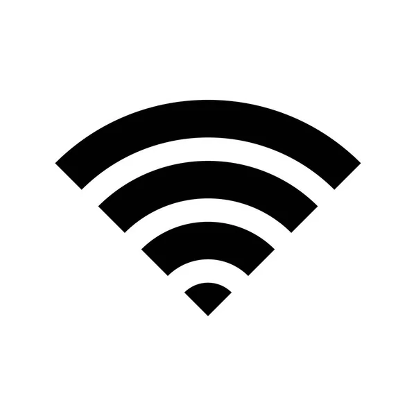Беспроводной Беспроводной Доступ Интернет Знак Удаленного Доступа Интернет Вектор Значка — стоковый вектор