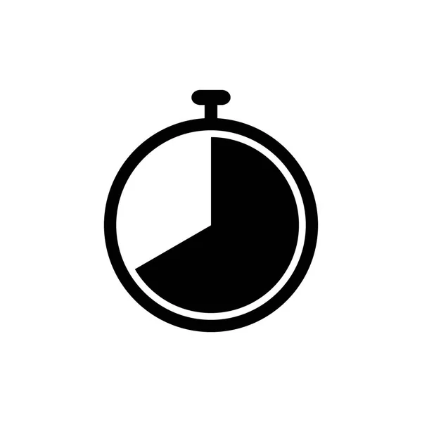 Icono Vector Reloj Plano Para Diseño Gráfico Logotipo Sitio Web — Archivo Imágenes Vectoriales