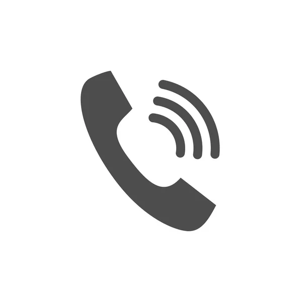 Dzwoni Telefon Słuchawki Telefon Wektor Ikona Symbolu Płaski Projekt Logo — Wektor stockowy