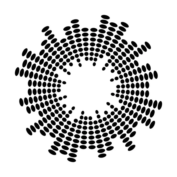 アブストラクトイコライザー音楽サウンドウェーブサークルベクトルアイコンシンボル ロゴデザイン 丸線アイコン 円アイテム イラスト — ストックベクタ