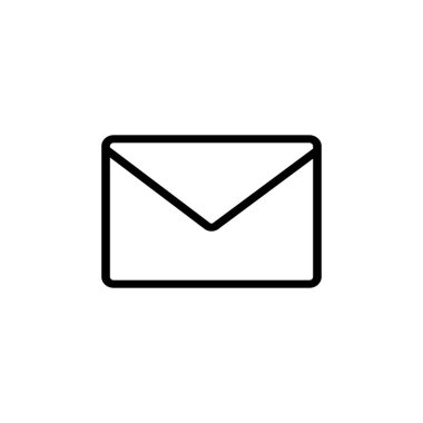 E-posta anahat simgesini vektör çizim grafik tasarım, logo, web sitesi, sosyal medya, mobil uygulaması, Kullanıcı arabirimi için