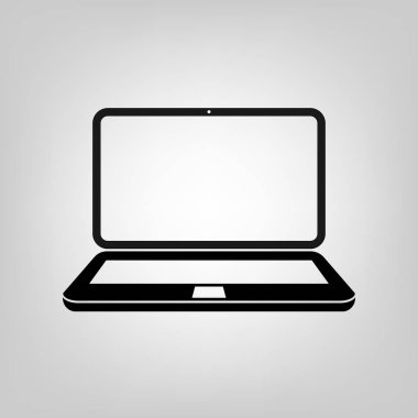Dizüstü düz simge vektör illüstrasyon bilgisayar simgesi grafik tasarım, Web sitesi, sosyal medya, Kullanıcı arabirimi, mobil uygulaması