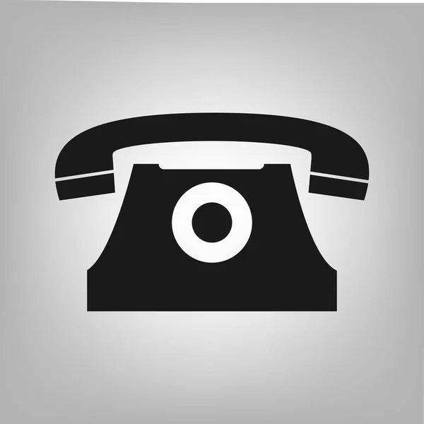 Vecchio Classico Telefono Icona Vettoriale Simbolo Progettazione Grafica Logo Sito — Vettoriale Stock