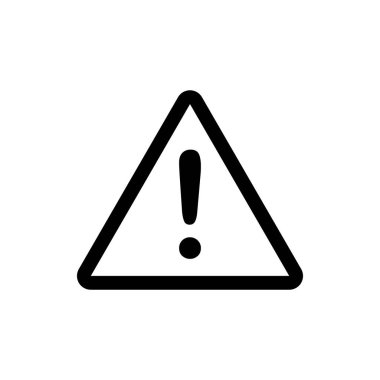 Tehlike işareti simge vektör. Dikkat dikkat illüstrasyon. İş kavramı. Senin web sitesi tasarımı, logo, app, Kullanıcı arabirimi için. illüstrasyon