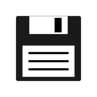 Disket veya düz vektör simge kaydetmek. Senin web sitesi tasarımı, logo, app, Kullanıcı arabirimi için. Vektör çizim 