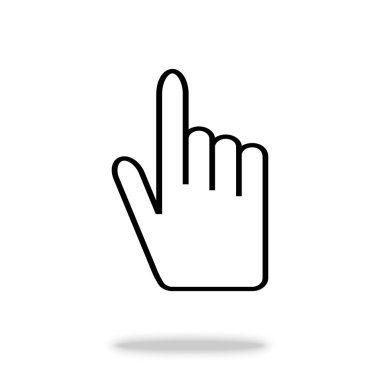 El vektör simgesi. Senin web sitesi tasarımı, logo, app, Kullanıcı arabirimi için. Vektör çizim