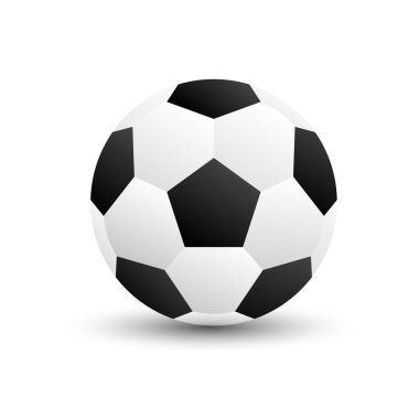 Futbol futbol vektör illüstrasyon izole beyaz arka plan üzerinde.