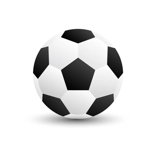 Soccer Football Vector Illustration Isolate White Background — Stock Vector